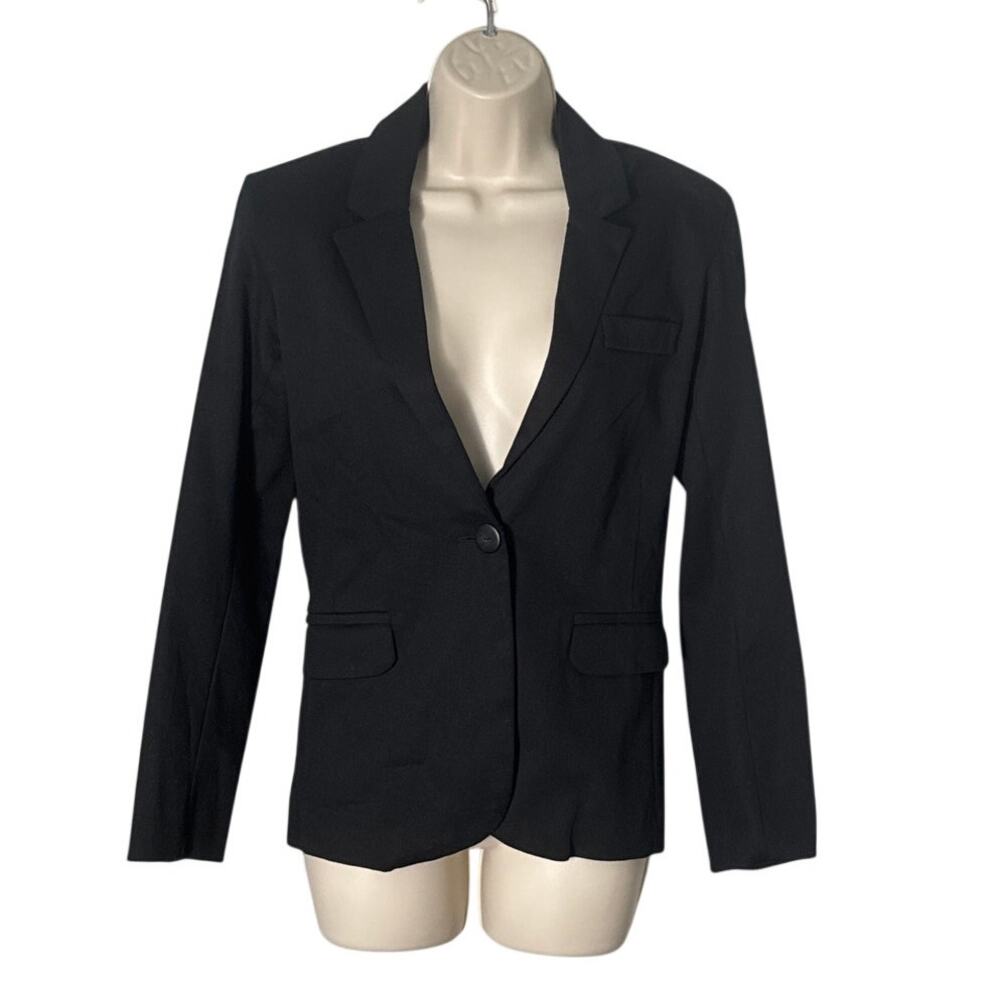 Alexis Black One Button Classic Blazer Suit Jacket Size‎ XS